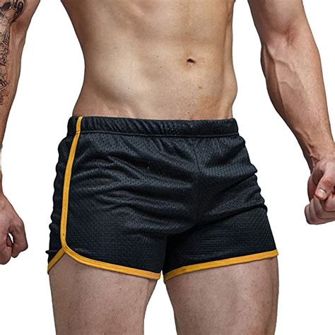 Aimpact Mens Mesh Running Athletic Shorts 3 Inch Workout Gym Sexy Booty
