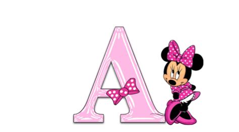Minnie Mouse alphabet, a-z, free alphabet, pink alphabet, png alphabet | Minnie mouse images ...