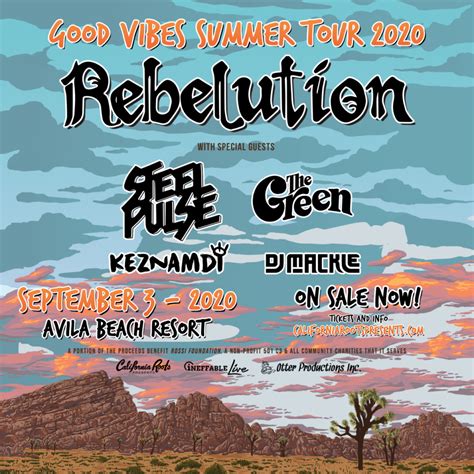 rebelution “good vibes summer tour 2020” otter productions inc otter productions inc