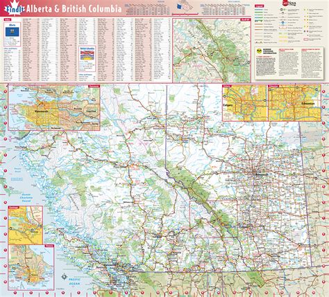 British Columbia And Alberta Provincial Wall Map By Globe Turner