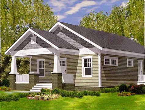 Plan 50161ph Craftsman Bungalow With Porches Front And Back