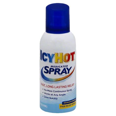 Icy Hot Maximum Strength Medicated Pain Relief Spray Walgreens