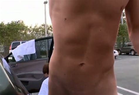 Gorgeous Dude Gets His Cock Sucked On Parking Lot Gay Gay Twinks