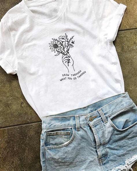 4.5 out of 5 stars. Grow Through What You Go Through - Eco Tee - Wholesome ...