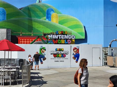 A Marquee Has Been Added To The Super Nintendo World Entrance At