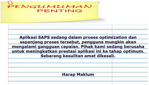 This means that the website is currently unavailable and down for everybody (not just you) or you have entered an invalid domain name for this query. SISTEM ANALISIS PEPERIKSAAN SAPS