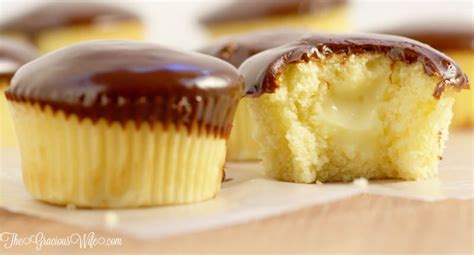 It's time again for baking bloggers, and this month's theme is cupcakes. Boston Cream Pie Cupcakes | The Gracious Wife