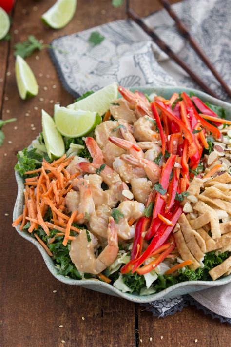 Summer is almost done but we are officially in the middle of a heat wave. Thai Shrimp Salad