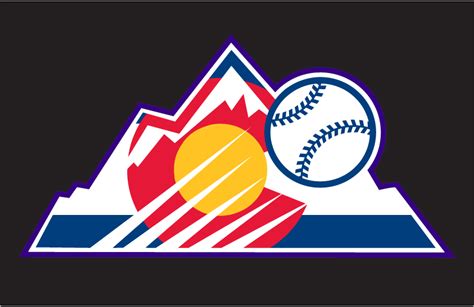 Colorado Rockies Logo Batting Practice Logo National League Nl