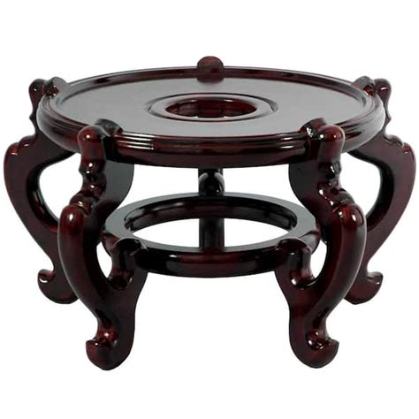 Oriental Furniture 85 In Rosewood Fishbowl Stand In Rosewood St Fs102