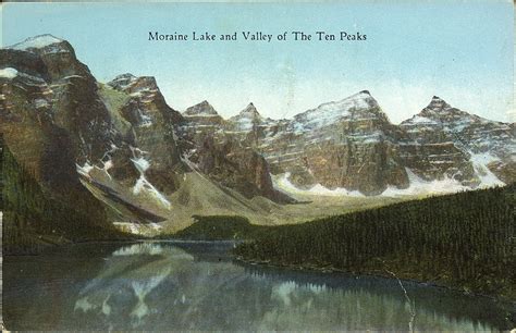 Postcard 14397 Harmon Byron Moraine Lake And Valley Of The Ten Peaks