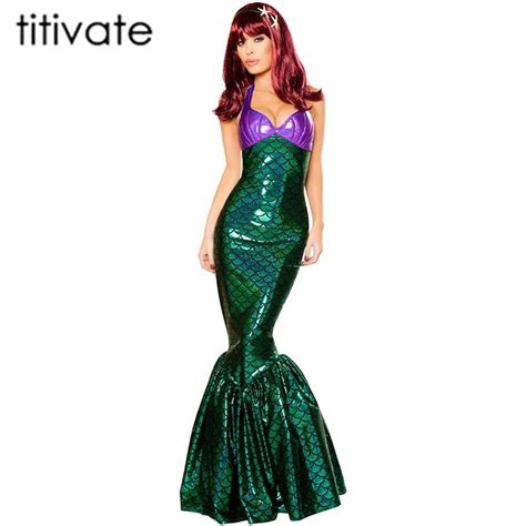 Titivate Womens Mermaid Costume Clothes Mermaid Fancy Girls Mermaid Dresses Princess Cosplay