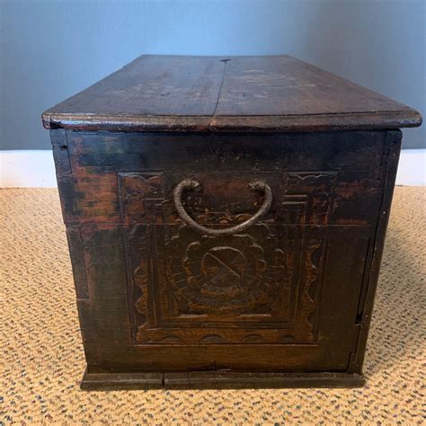 Victorian Carved Small Oak Coffer Antique Chests And Coffers Hemswell