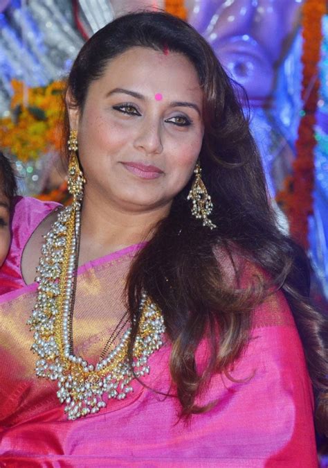 Rani Mukerji Looks Elegant As She Makes A Rare Appearance For Durga Puja