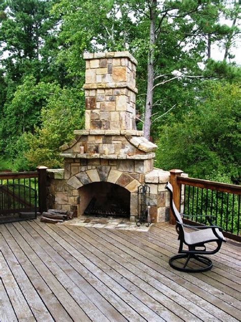 Outdoor Fireplace On Deck Outdoor Furniture Design And Ideas