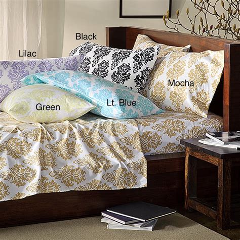 Somerset Printed King Cal King Size Microfiber Sheet Set Free