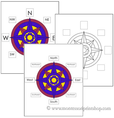 Free Compass Rose Worksheets And Control Charts Printable Geography