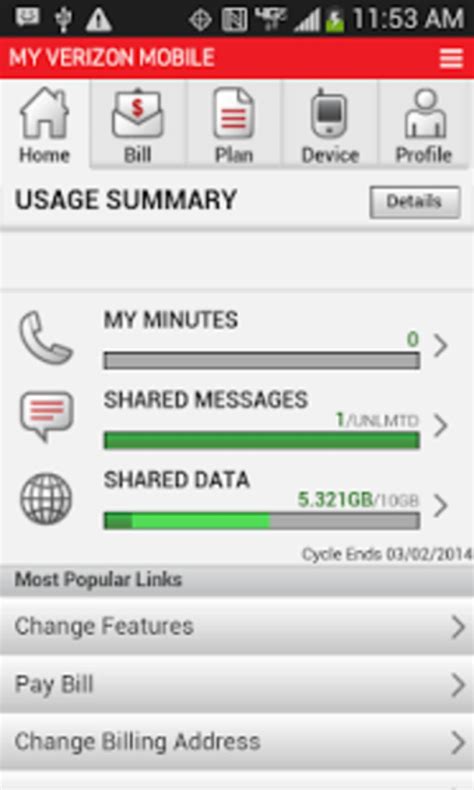 Access your account and personal services from your device. My Verizon for Android - Download
