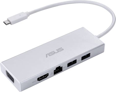 Asus Os200 Usb 5gbps Type C Hdmi Silver Multiport Portable Dock Wootware