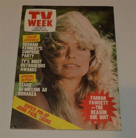 Farrah Fawcett Australia Tv Week Mag June 1977 Charlies Angels Pro