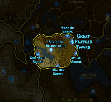 Zelda Breath Of The Wild Shrine Maps And Locations Nakedhon