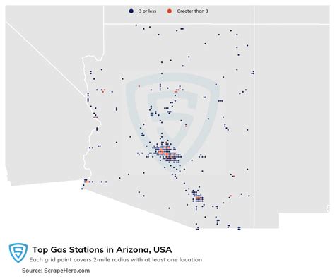 List Of All Top Gas Stations Locations In Arizona Usa Scrapehero Data