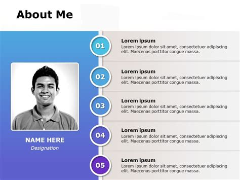 About Me Slides Template