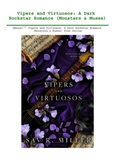 Ebook Vipers And Virtuosos A Dark Rockstar Romance Monsters Andamp