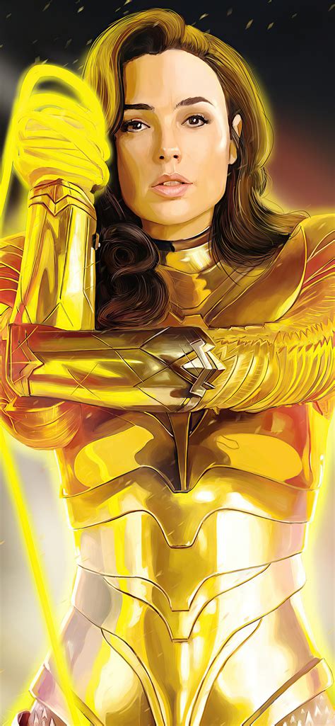 1242x2688 Wonder Woman 1984 Yellow Suit Iphone Xs Max Hd 4k Wallpapers