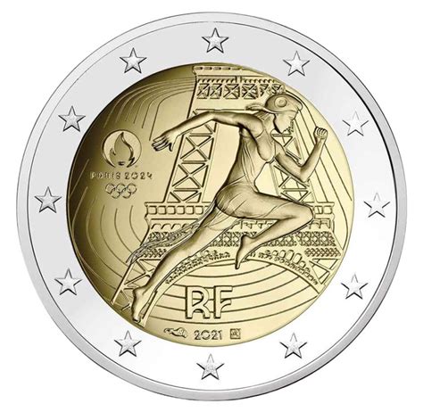 2022 €2 Commemorative Coin Olympics Of 2024 By Monnaie De Paris