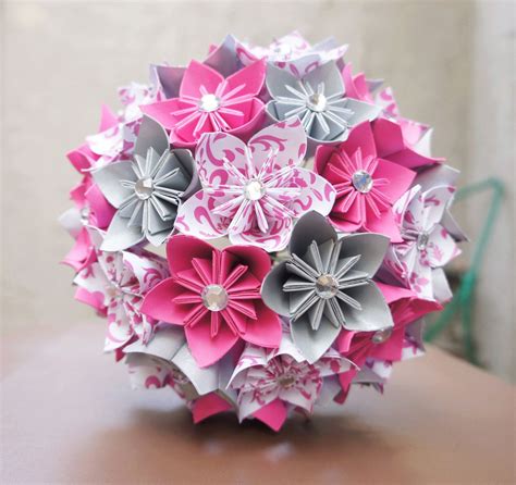 Custom Wedding Kusudama Origami Paper Flower Package Bouquets