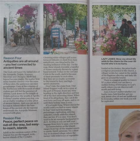 Открыть страницу «ancient greece» на facebook. Travelling Greece? Ask me first.: My Recent Newspaper Article