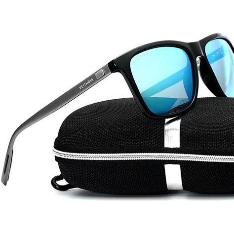men classic square bright polarized sunglasses travel casual driving uv400 glasses sunglasses