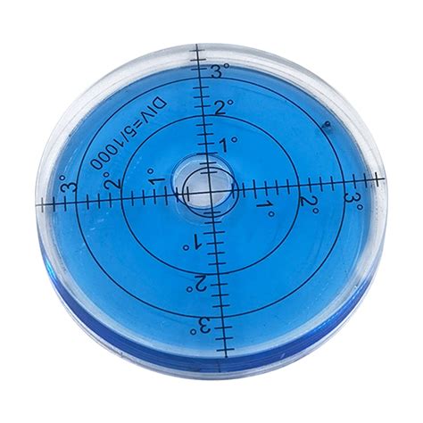 Xerdsx Circular Bubble Level Bullseye Degree Marked Surface Round