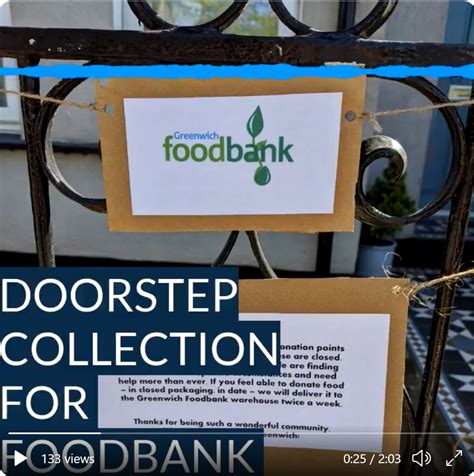 We Just Want To Say Greenwich Foodbank