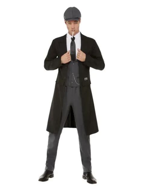 Adult 1920s Peaky Blinders Shelby Gangster Mens Fancy Dress Costume