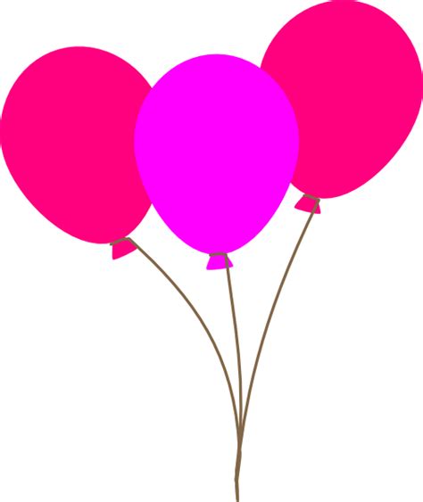 Pink Balloons Clip Art At Vector Clip Art Online Royalty