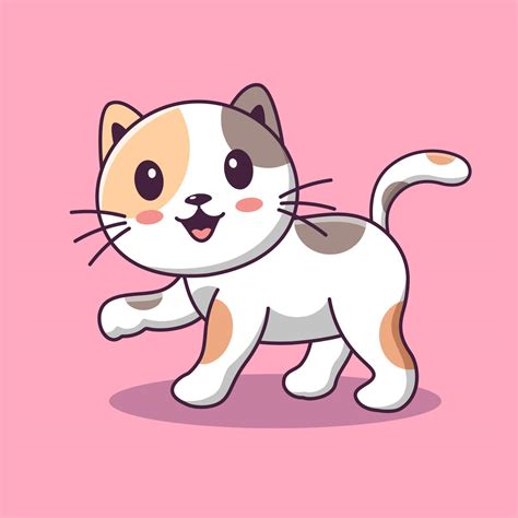 Cute Cat Clipart Cute Cat Cartoon Presenting Animals Pets Cat Kitten