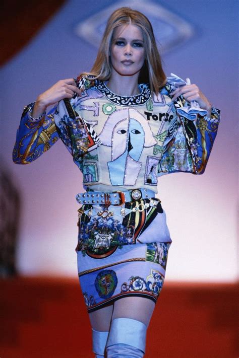 Gianni Versace Haute Couture Atelier Fall 1991 Claudia Schiffer