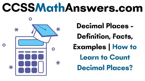 Decimal Places Definition Facts Examples How To Learn To Count