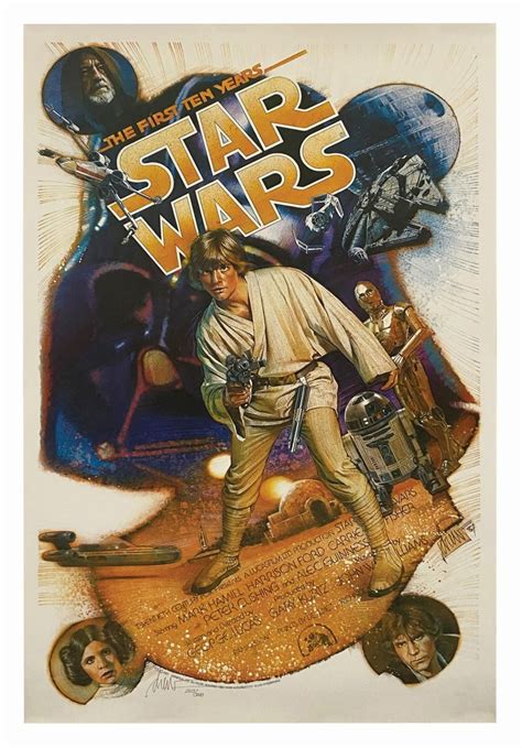 Star Wars Drew Struzan Signed Anniversary Poster Van Eaton Galleries