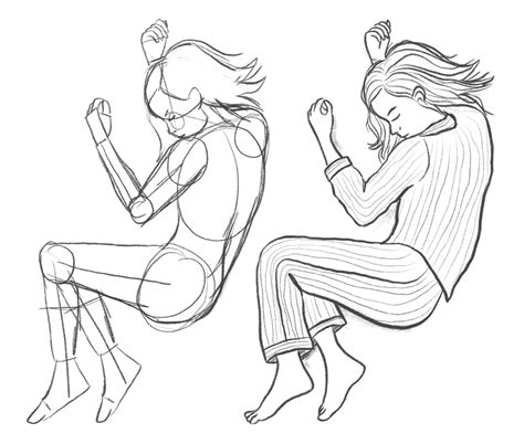 Day 28 How To Draw A Sleeping Pose • Bardot Brush