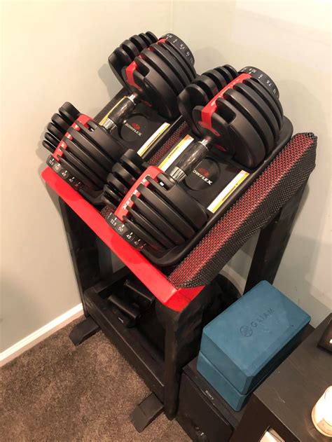 Bowflex Selecttech Dumbbell DIY Stand Diy Post Imgur Home Gym Set