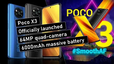 This device is also known as poco m2007j20cg, poco m2007j20ct. Poco X3 launched in India with 64MP Camera, 6,000mAh ...