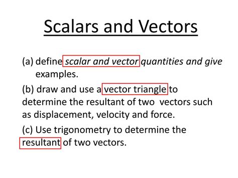 Ppt Scalars And Vectors Powerpoint Presentation Free Download Id