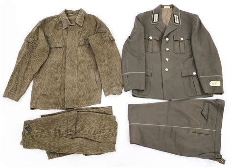 Sold Price Cold War East German Army Dress And Camo Uniforms Invalid