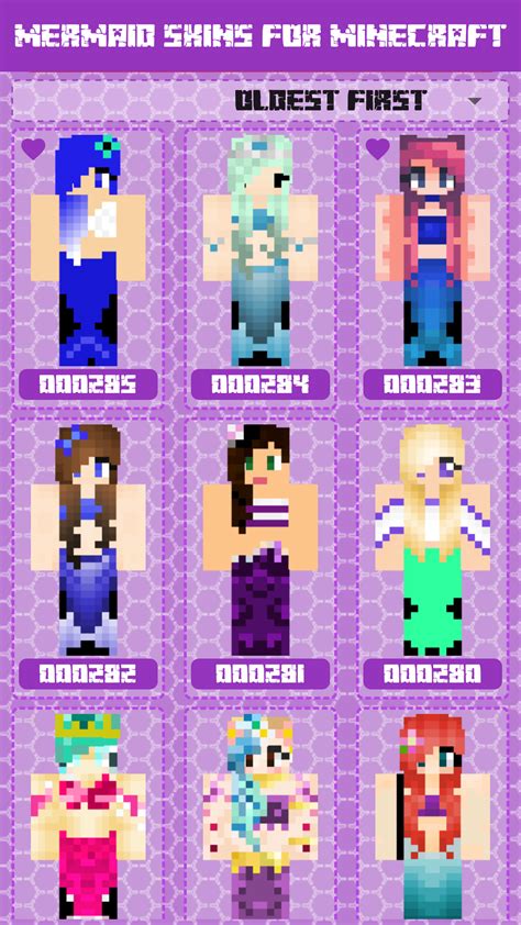 Mermaid Skins For Minecraft Peappstore For Android