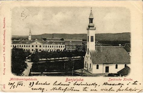 1902 Banja Luka Banjaluka Militäramtsgebäude Serbische Kirche