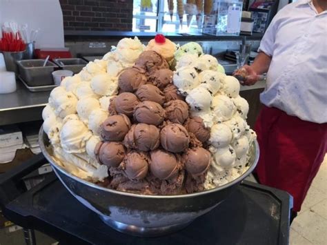 Cabot Ice Cream In Massachusetts Serves One Of The Biggest Sundaes In