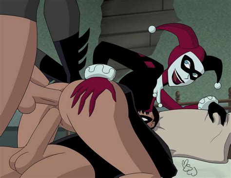 Bruce Wayne And Harley Quinn Blonde Mmf Threesome Hand On Butt